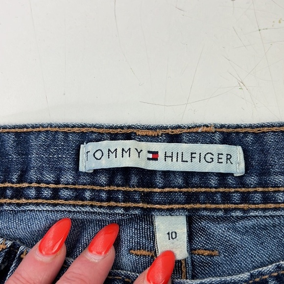 Tommy Hilfiger  cropped blue jeans size 10 - Picture 3 of 10